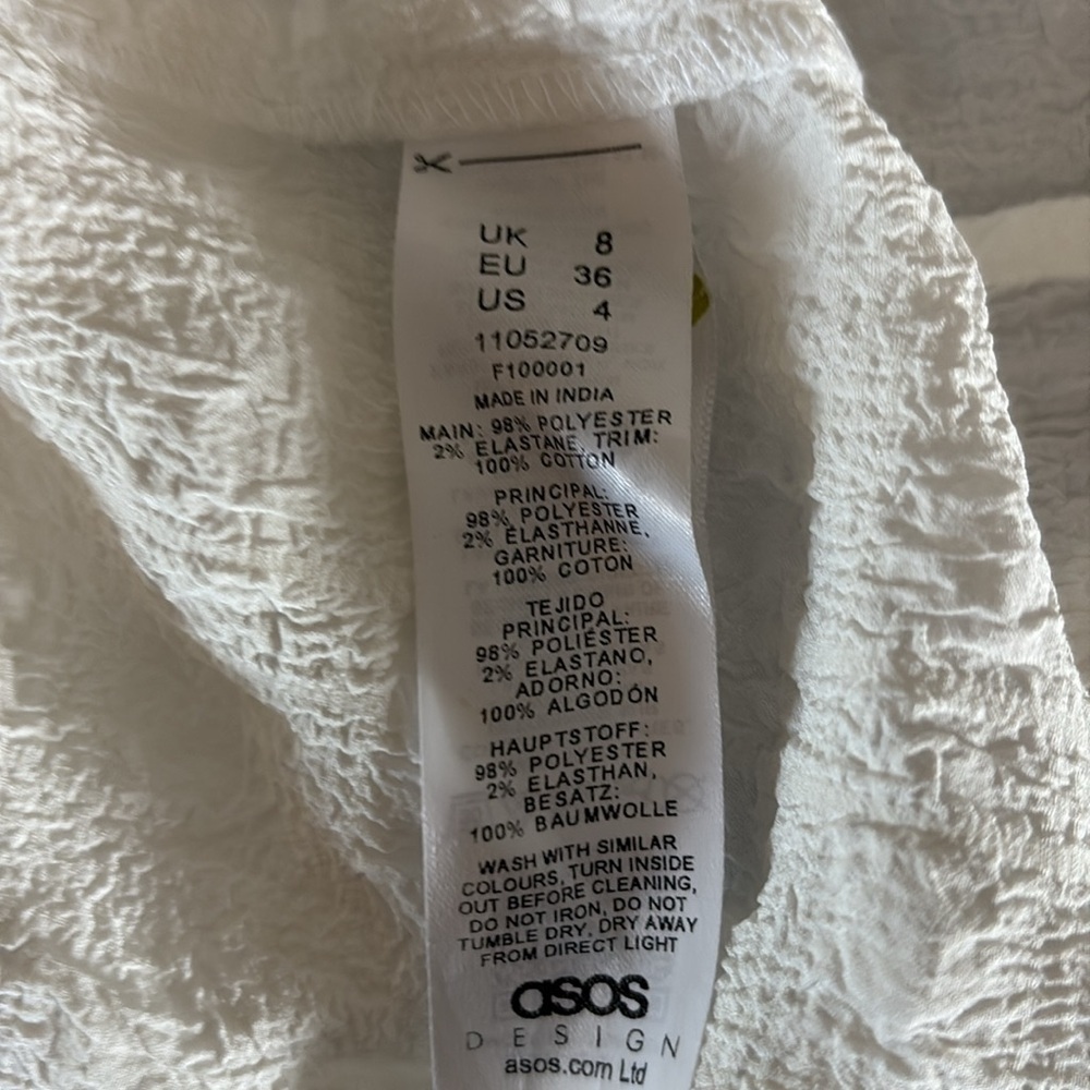 ASOS Women’s Sz 4 Layered Ruffle and Crochet Sun Maxi Dress - Picture 6 of 6